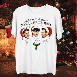 Jonas Brothers Like It Is Christmas Holiday Music Fan T-Shirt 81